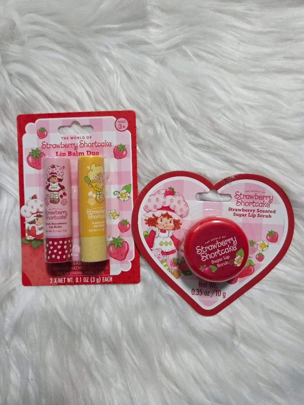 Strawberry Shortcake Lip Balm/Scrub Set